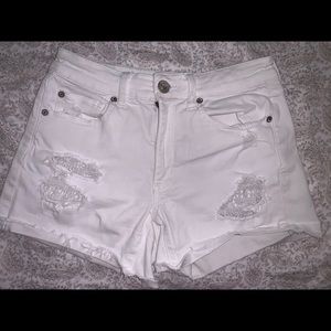 White High waisted shorts